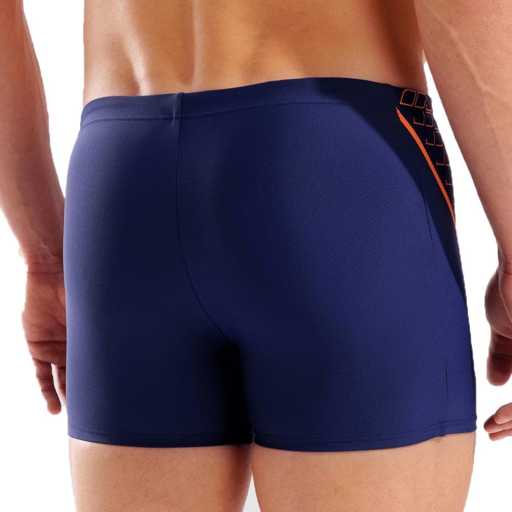 Maillot de bain Marine/Orange Homme Arena Graphic - T 2