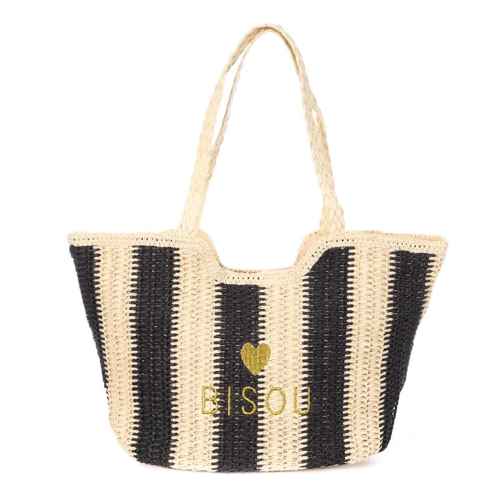 Sac de Plage Naturel/Noir Femme Gérard Pasquier 1