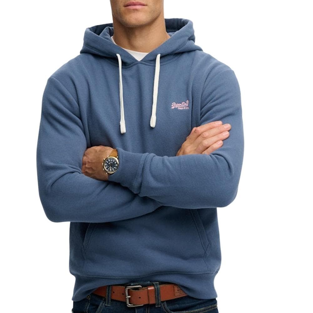 Sweat Bleu Homme Superdry Essentialss 1