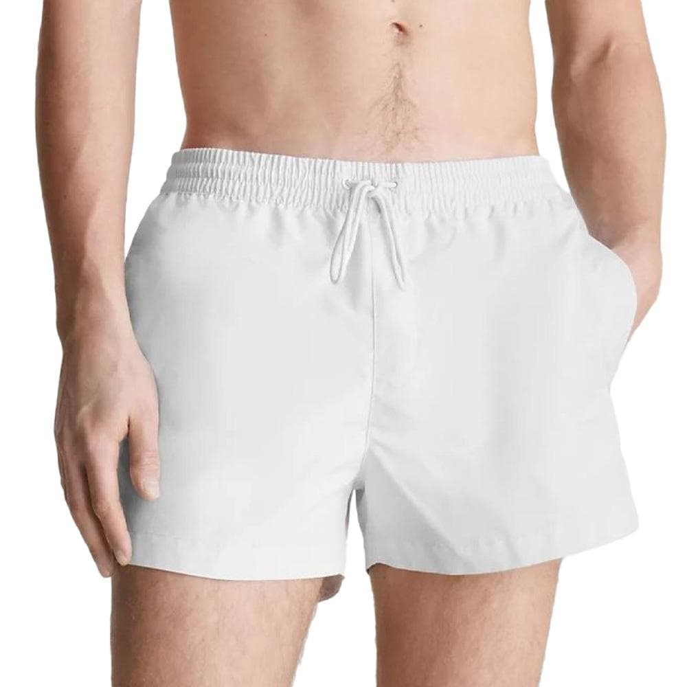 Short de bain Blanc Homme Calvin Klein Drawstring KM0KM00956 1