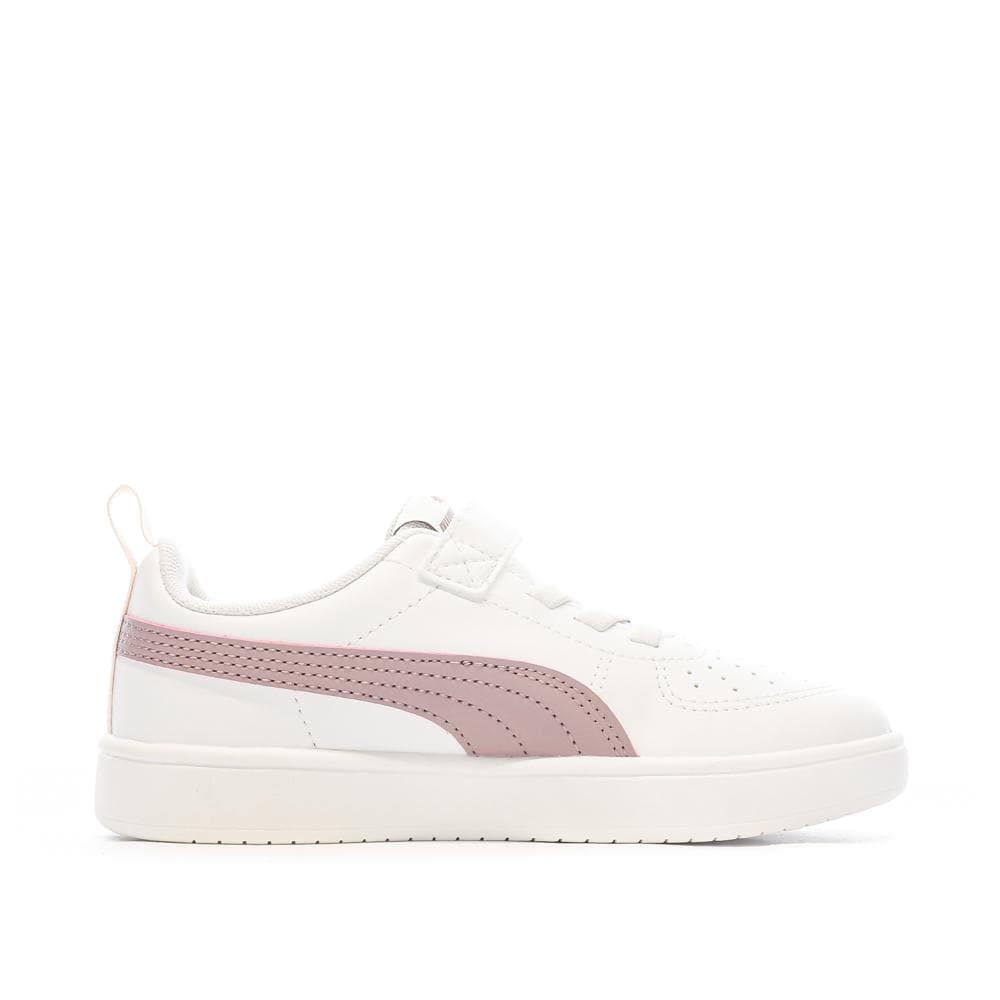 Baskets Blanches/Violet Fille Puma Rickie 2