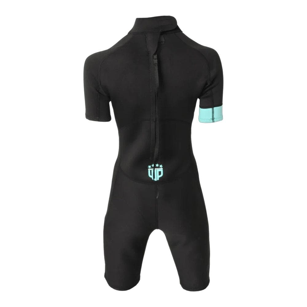 Combinaison de Surf Noir/Turquoise Mixte Wave Power Shorty 2