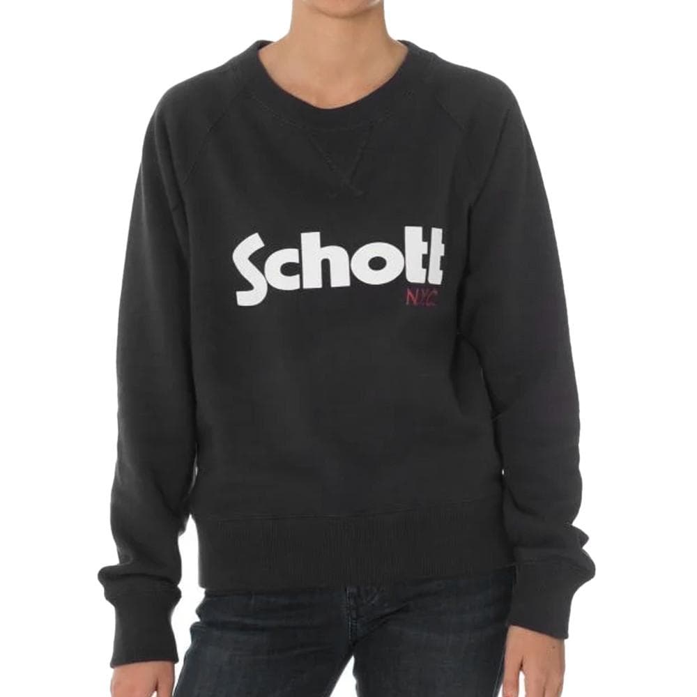 Sweat Noir Femme Schott Ginger1 1