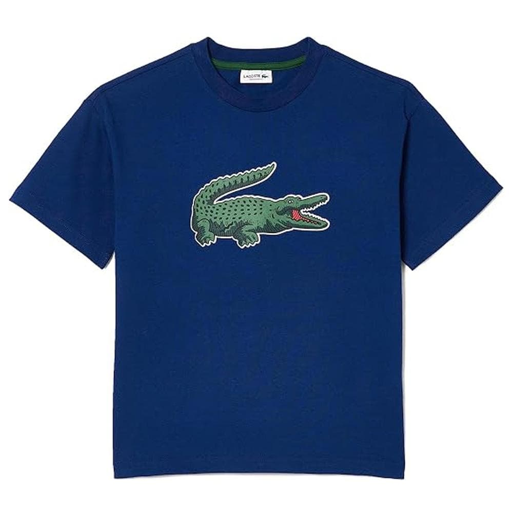 T-shirt Bleu Garçon Lacoste TJ12071 2