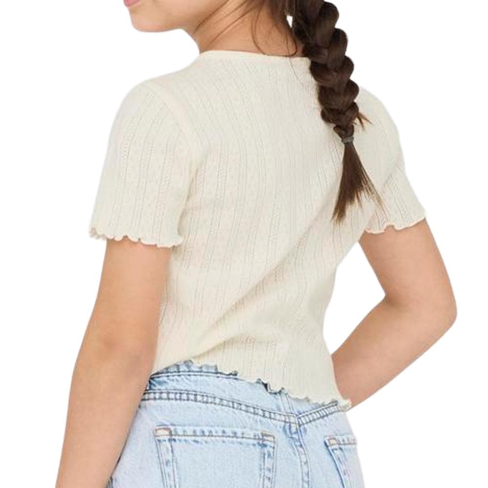 T-Shirt Blanc Fille Kids ONLY Kogcarlotta 2