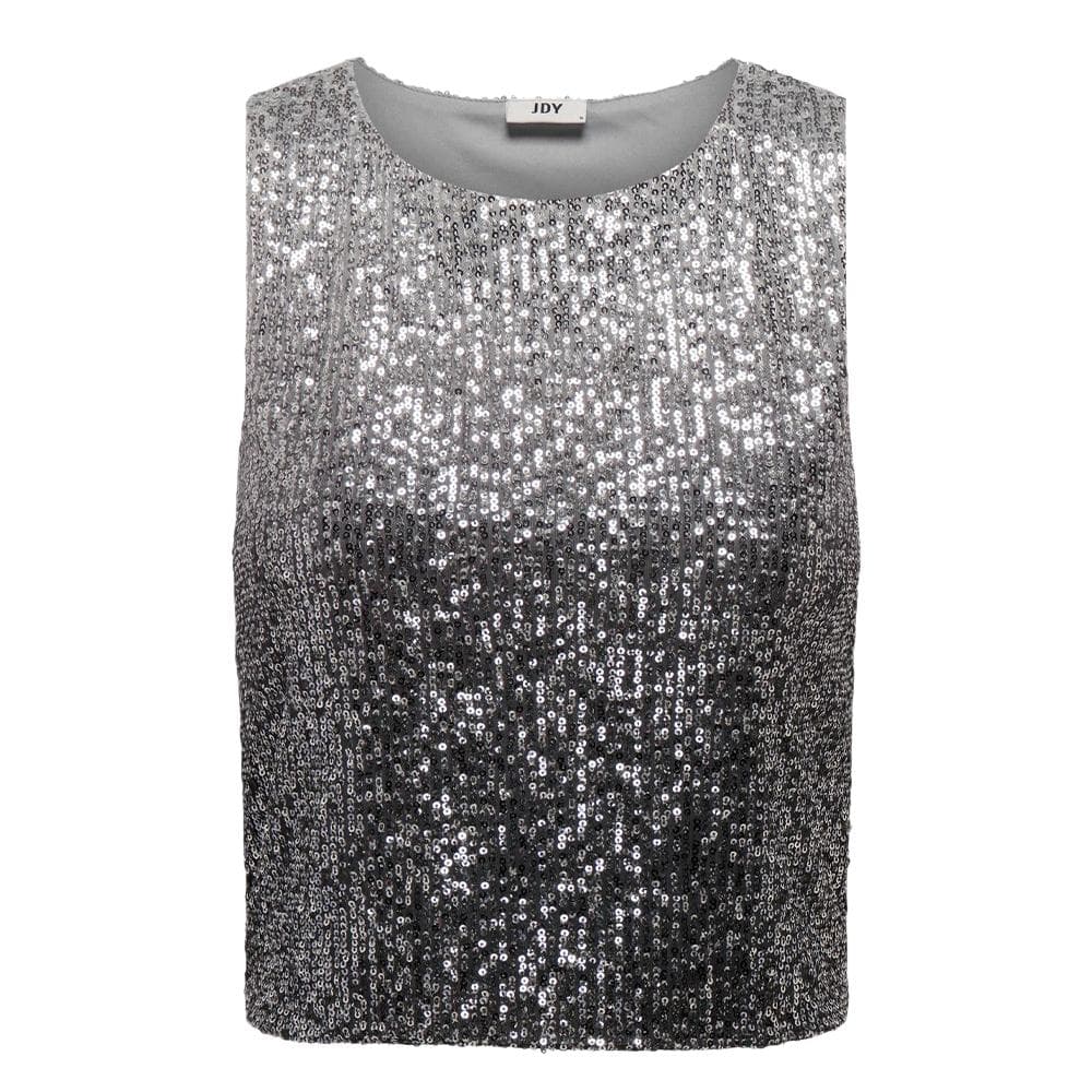 Top Sequins Gris Argent Femme JDY Milo 1