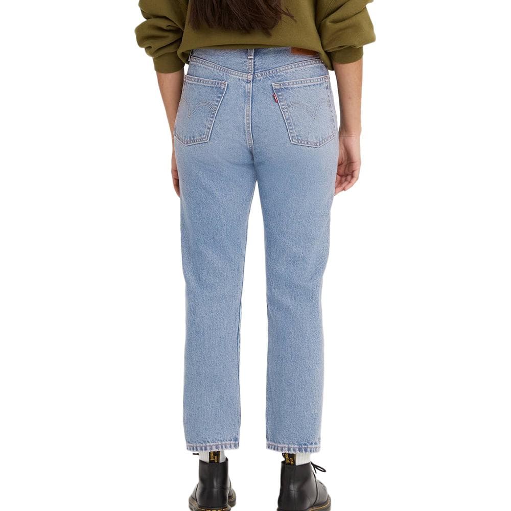 Jean 501 Bleu Femme Levi's Original Cropped 2