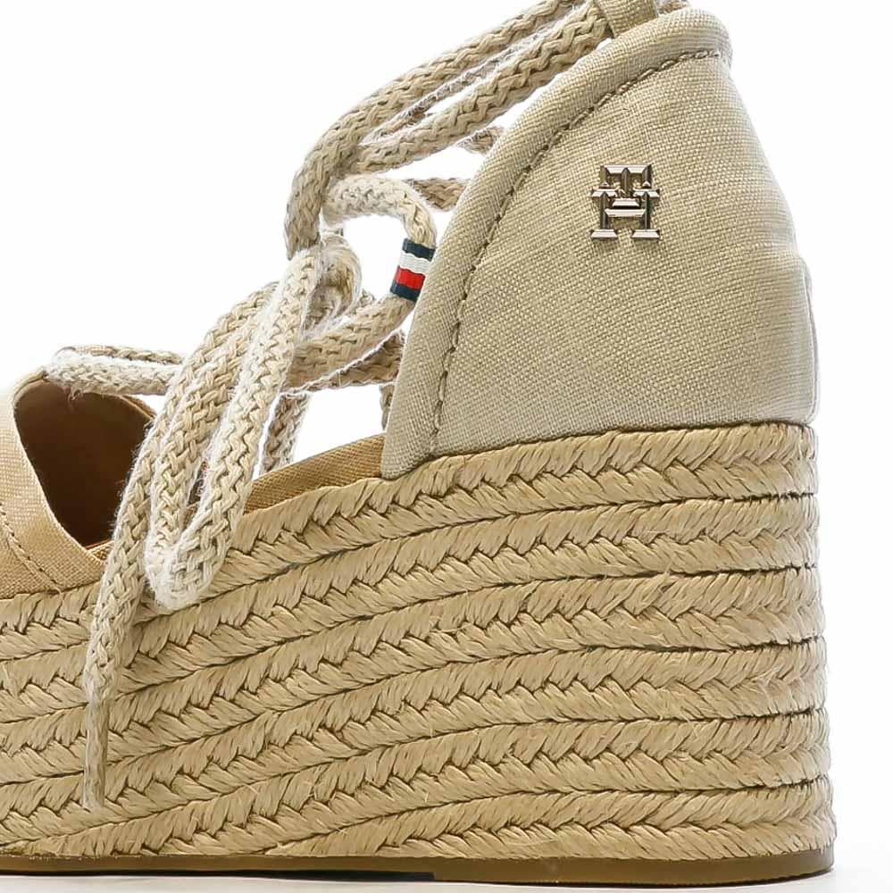 Chaussures compensées Marron Femme Tommy Hilfiger Linen 6