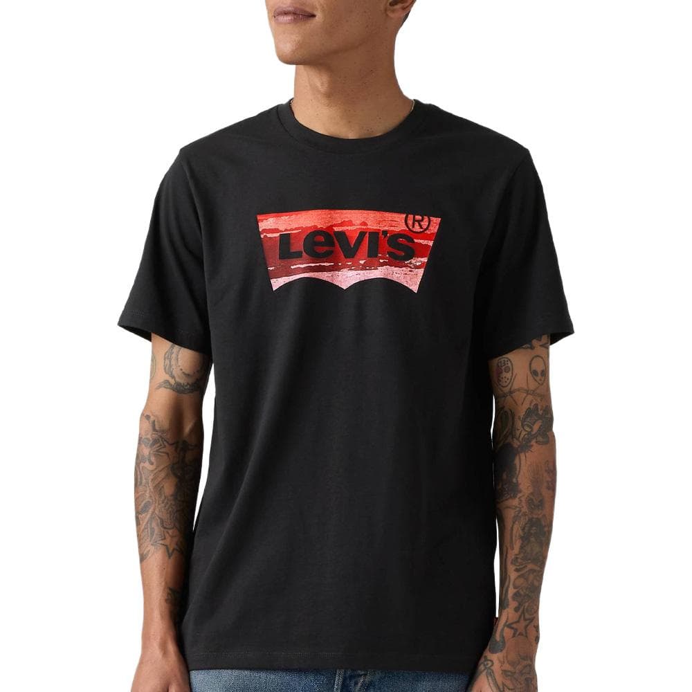 T-shirt Noir/Rouge Homme Levi's Tees 22491 1