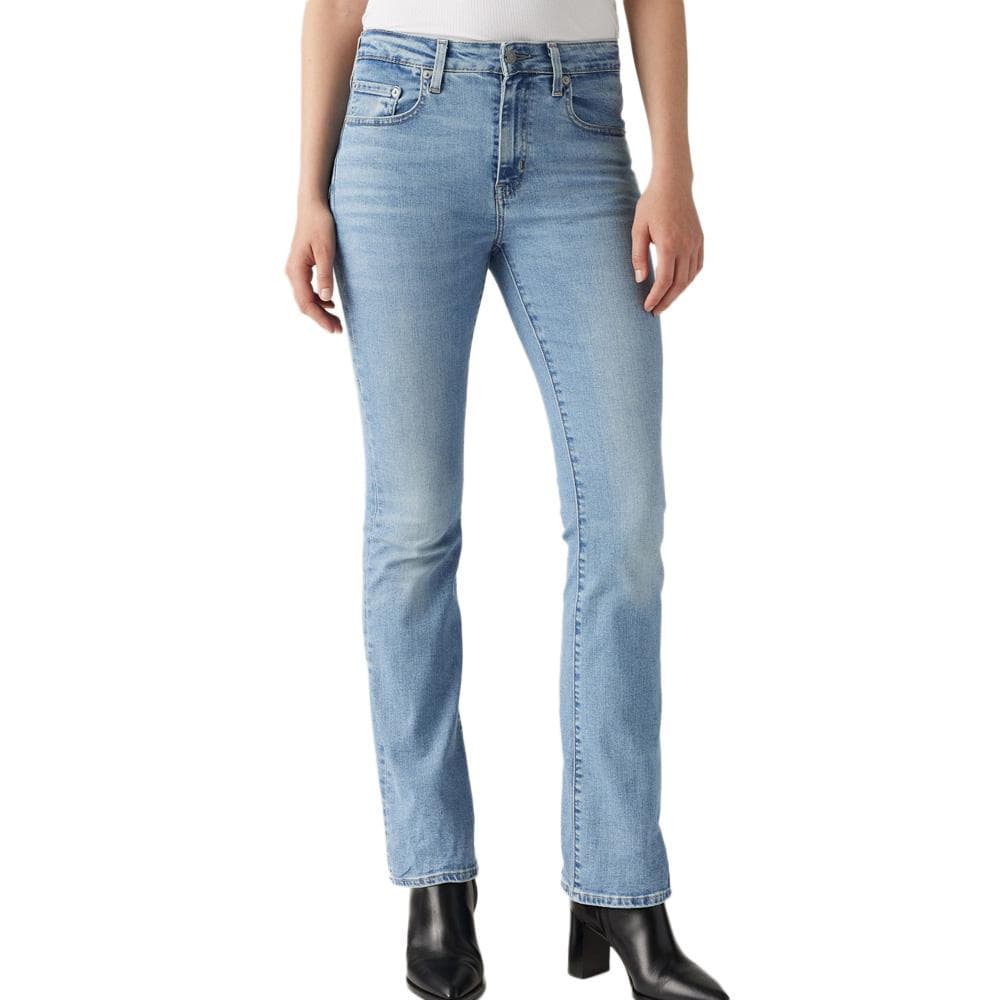 Jeans 725 Bleu Femme Levi's High Rise Bootcut Light 1