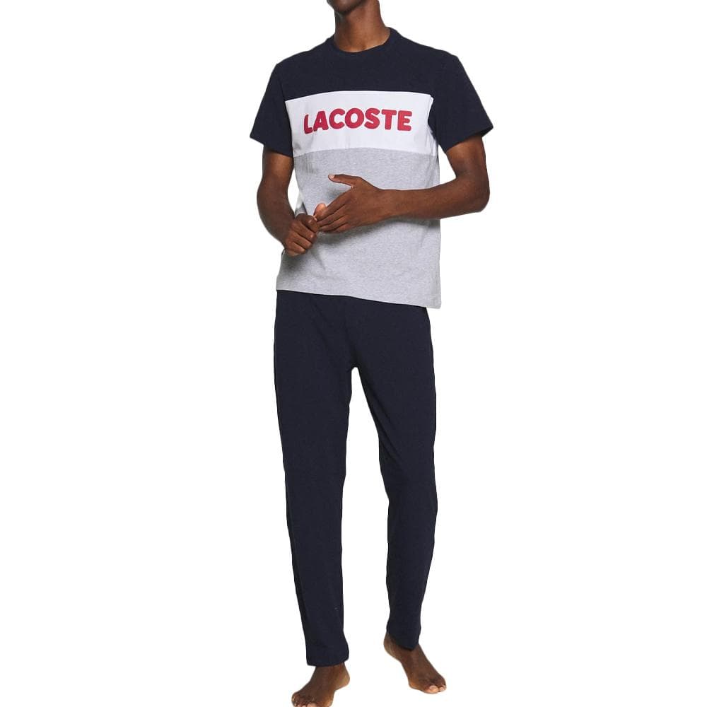 Pyjama Marine/Gris Homme Lacoste 4H9925 1