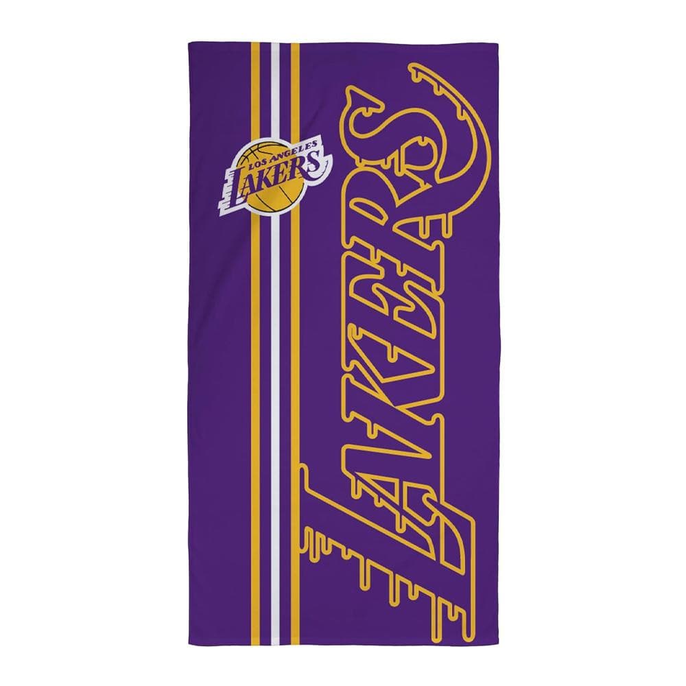 Serviette Violette/Jaune Garçon Sport Zone Lakers 1