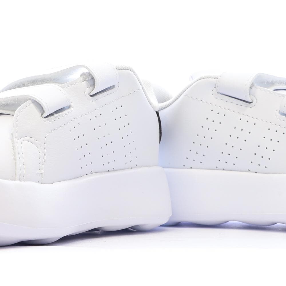 Baskets Blanches/Noir Garçon/Fille bébé Adidas Advantage 7