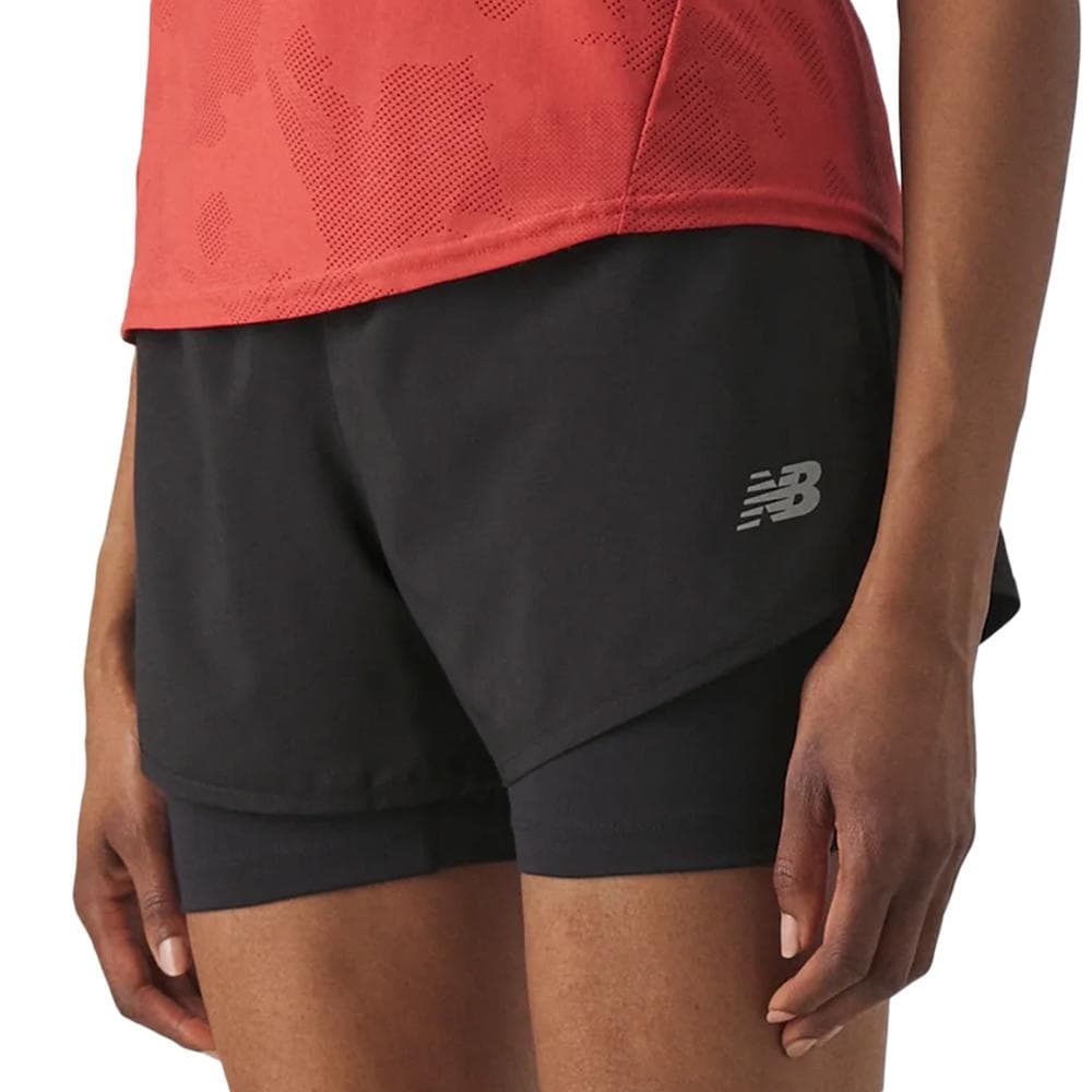 Short Noir Femme New Balance Sport 1