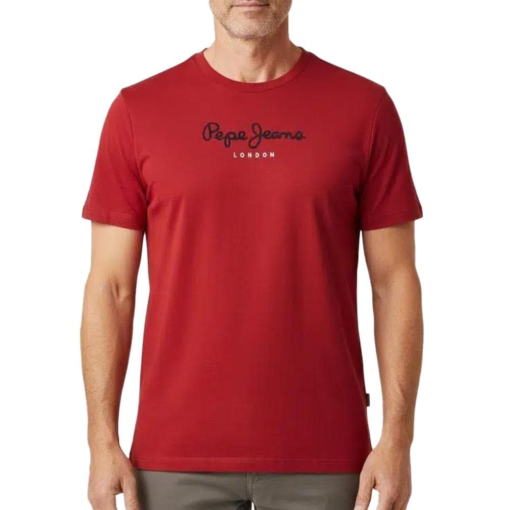 T-Shirt Bordeaux Homme Pepe jeans Eggo 1