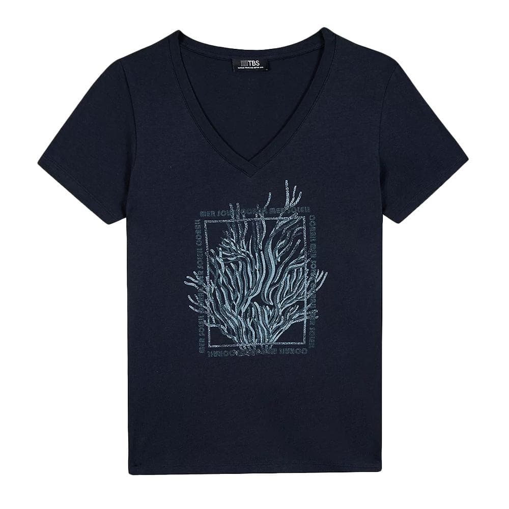 T-Shirt Marine Homme TBS SEVKITEE 1