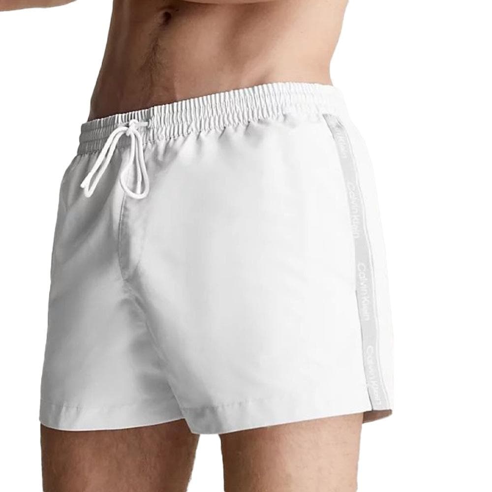 Short de bain Blanc Homme Calvin Klein Drawstring KM0KM00956 2