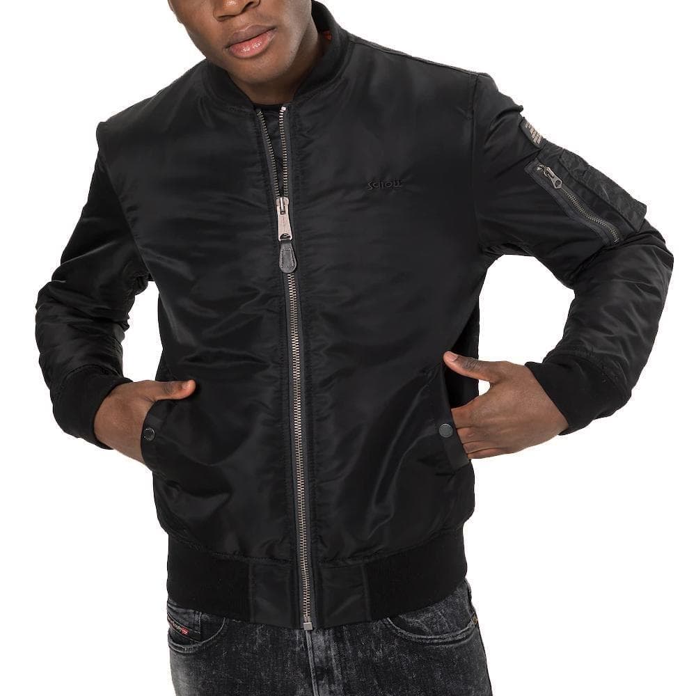 Bomber Noir Homme Schott Jet17 1