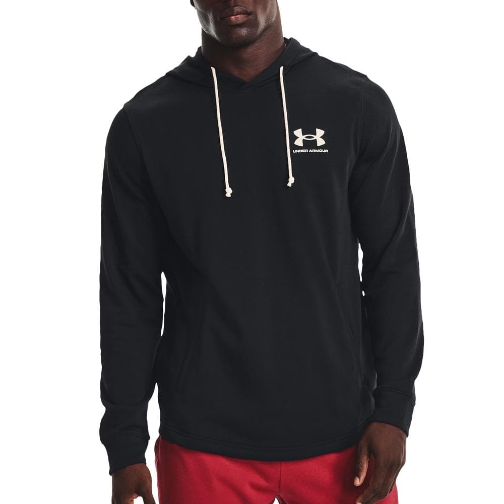Sweat Noir Homme Under Armour Terry 1