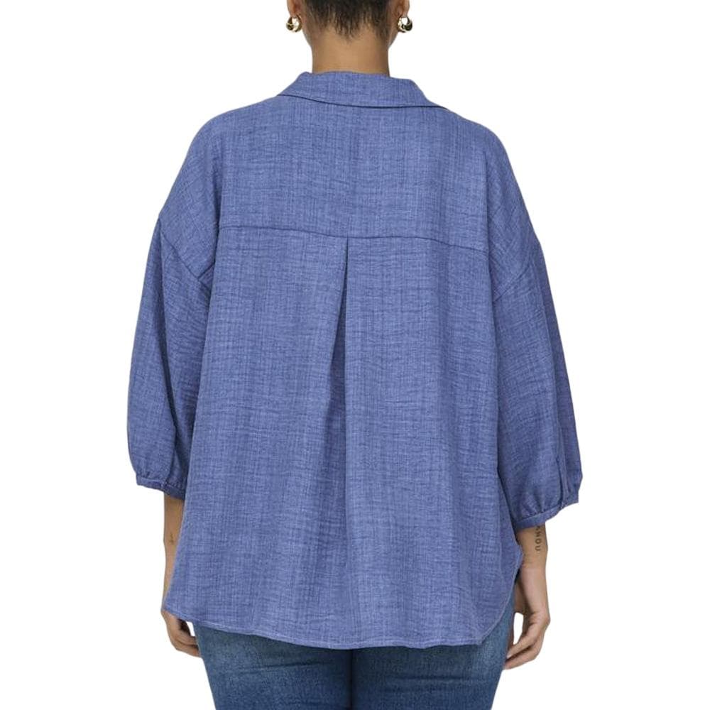 Chemise Bleu Femme Only Carmakoma Katie 2