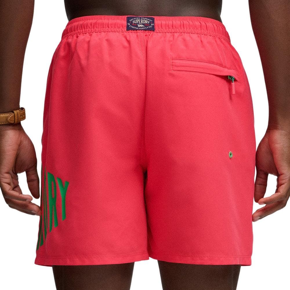 Maillot de bain Rose/Vert Homme Superdry Swim 2