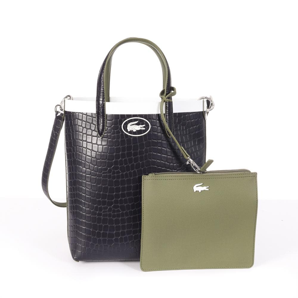 Sac à Main Marine/Kaki Femme Lacoste Croc 1