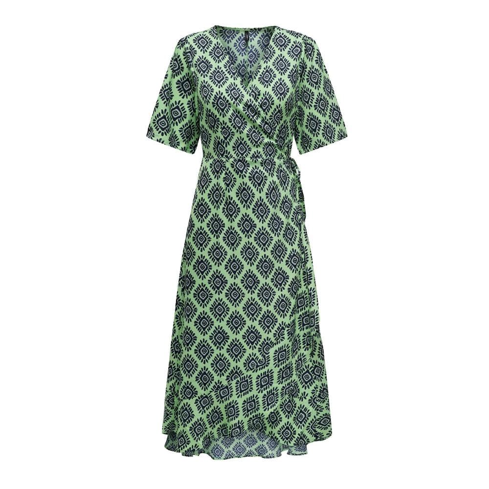 Robe longue Vert Fluo Femme Only Leah 1