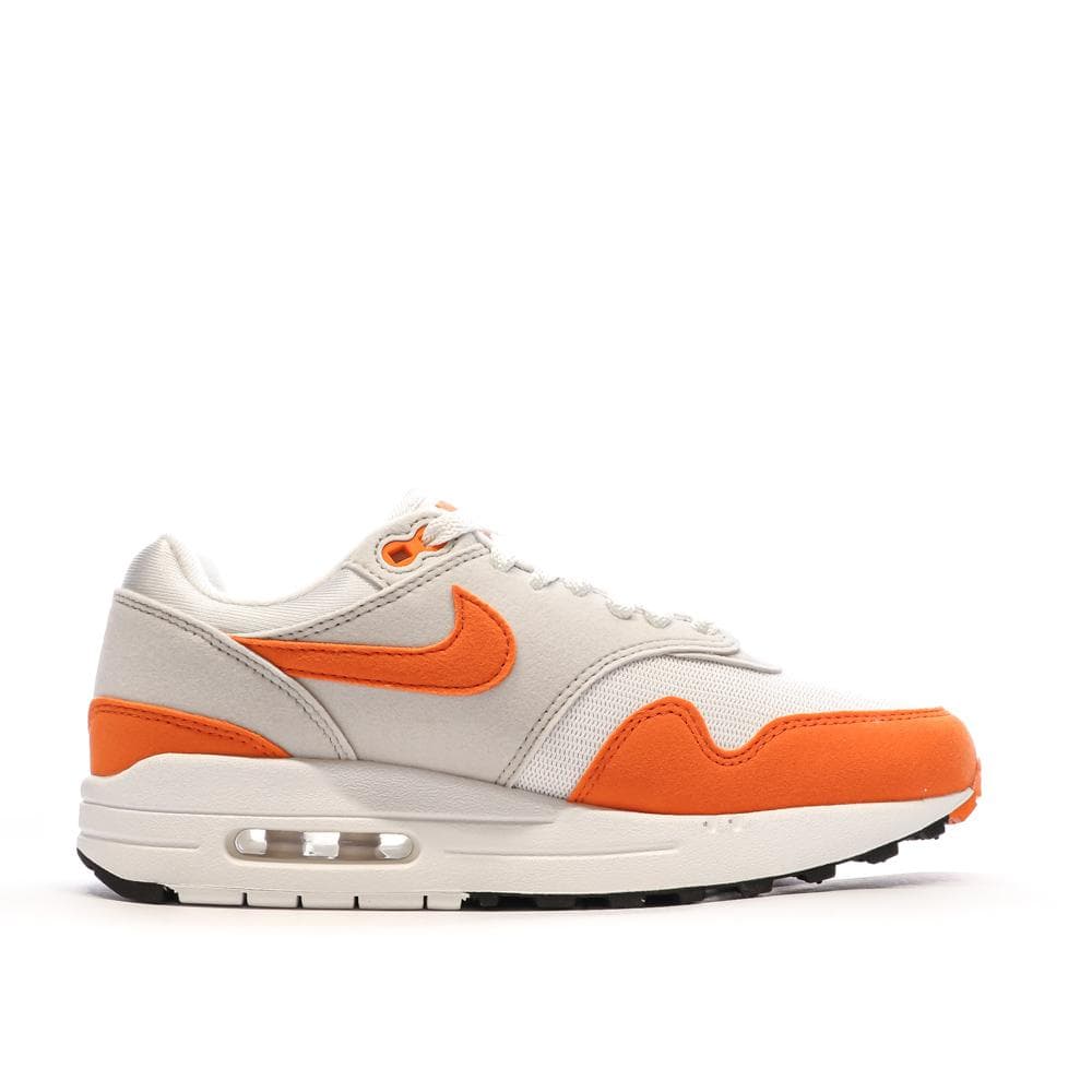 Baskets Blanches/Orange Femme Nike Air Max 1 2