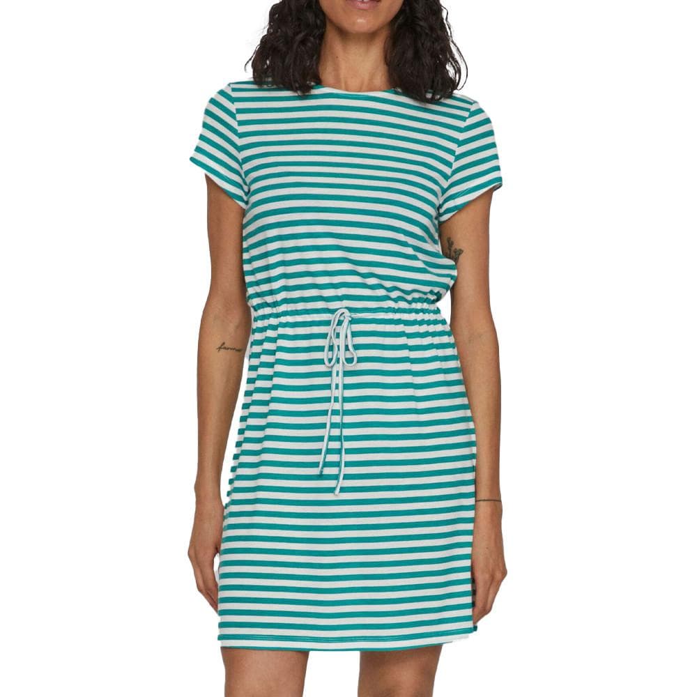 Robe Vert/Blanc à Rayures Femme Vila Mooney String 1