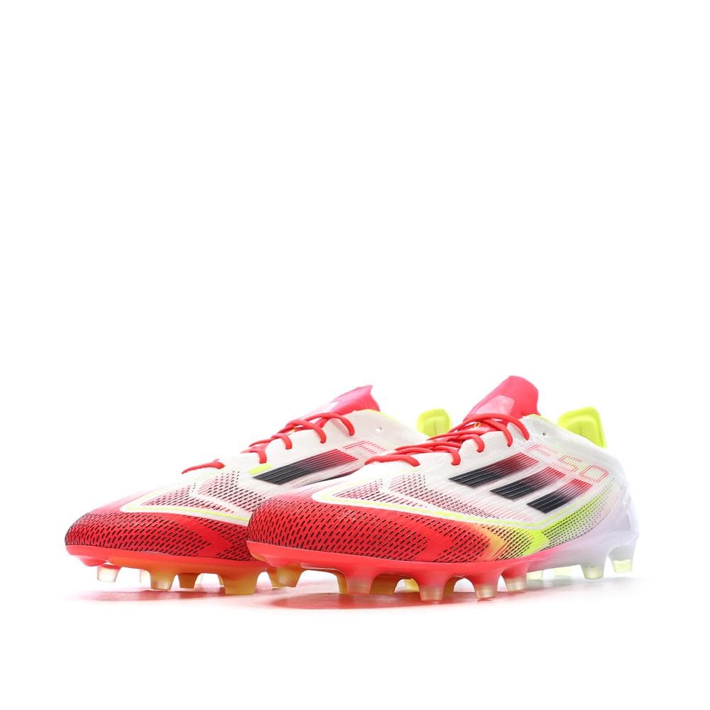 Chaussures de Foot Blanc/Rouge Adidas F50 Elite AG 6