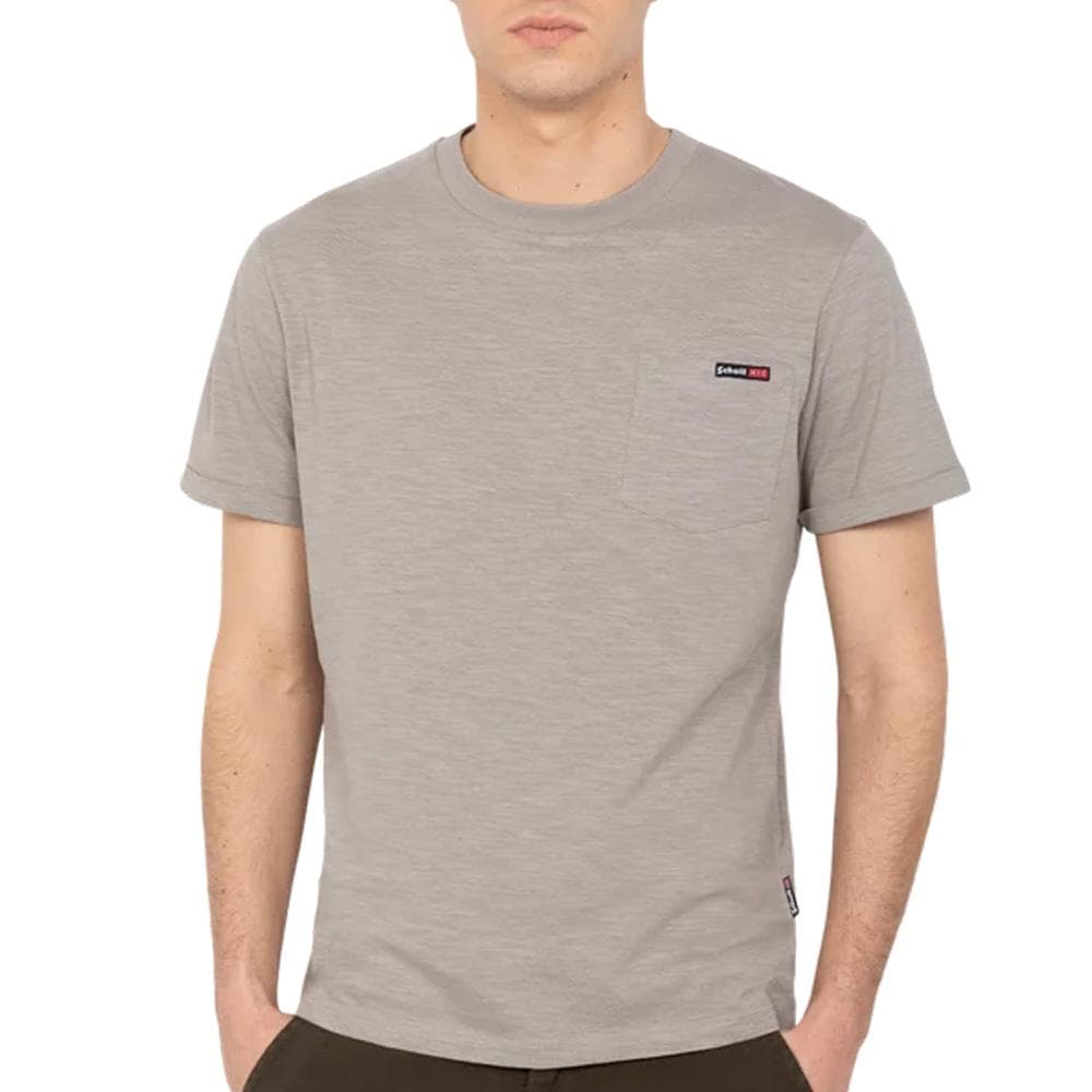 T-Shirt Gris Homme Schott TSKEA1 1
