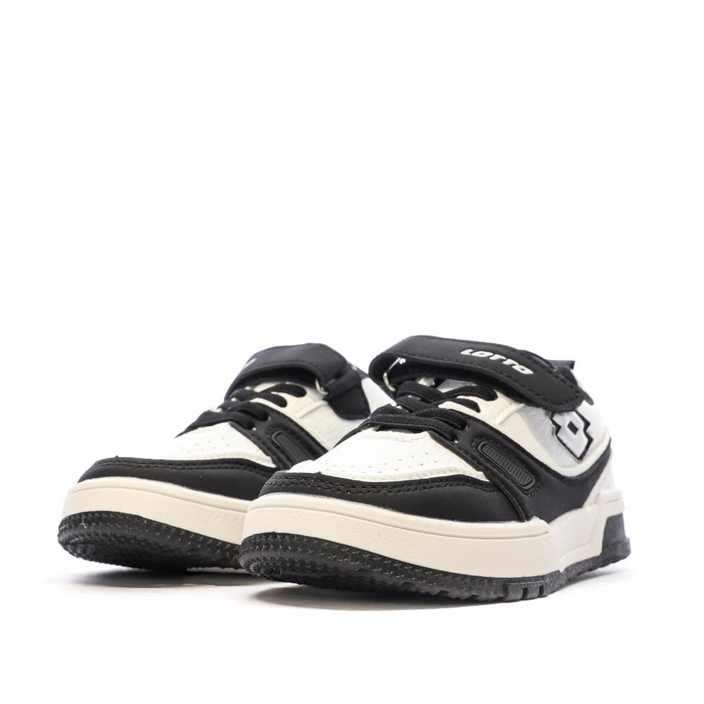 Baskets Blanches/Noires Garçon Lotto Basket Pescara 6