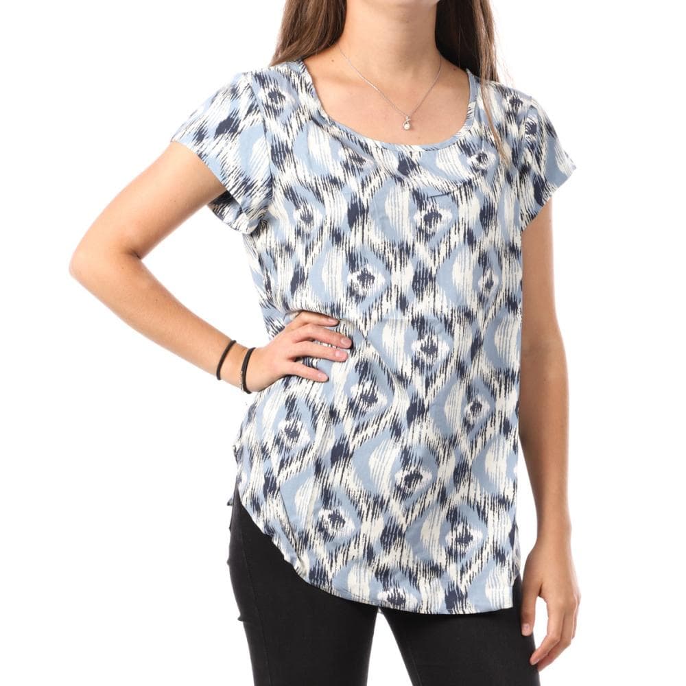 Top Bleu à motifs Femme Only Nova 1