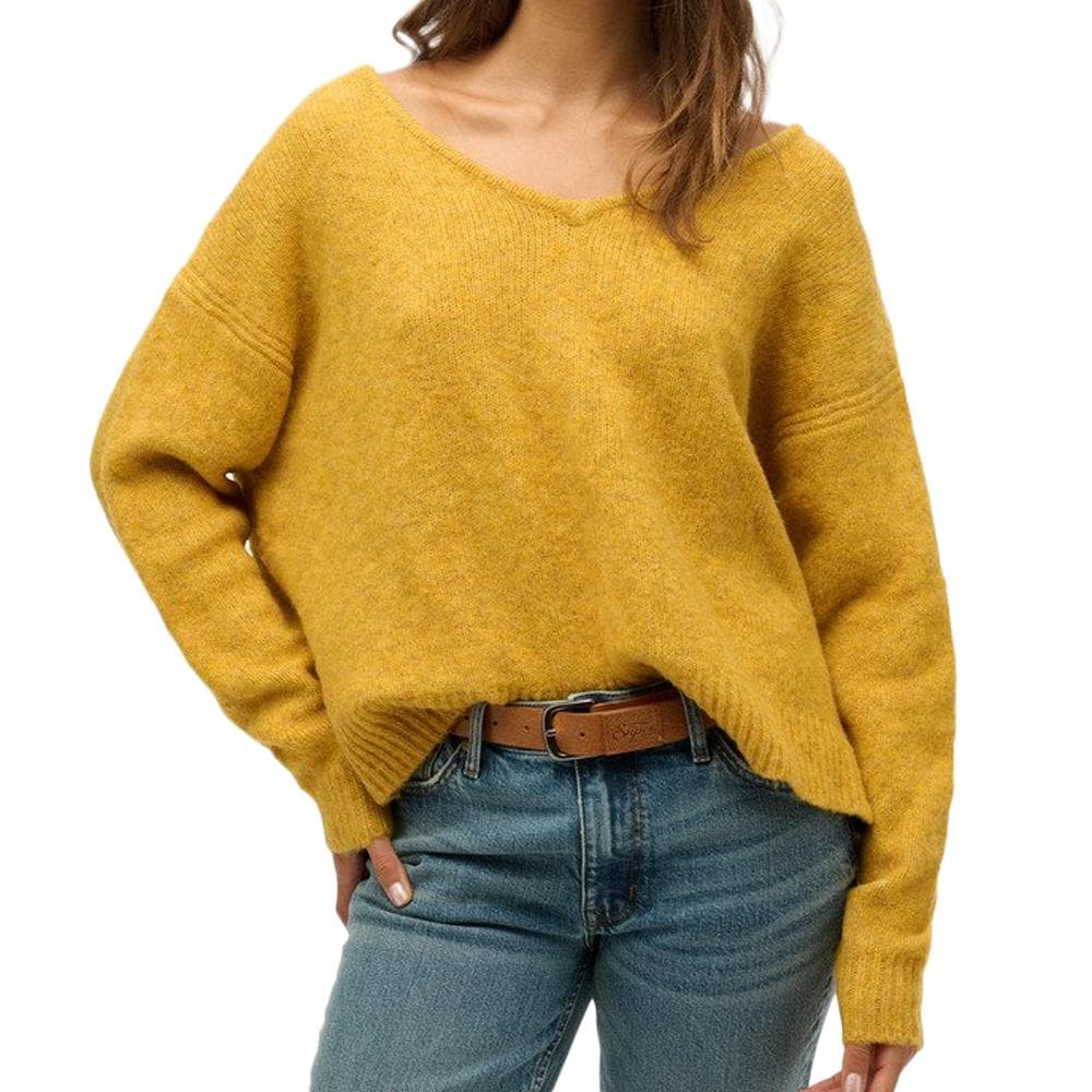 Pull Jaune Femme Superdry Oversized 1