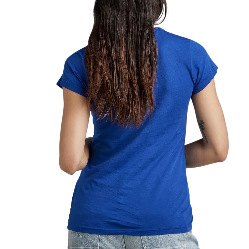 T-shirt Bleu Electrique Femme G-Star Raw Eyben D21314 2