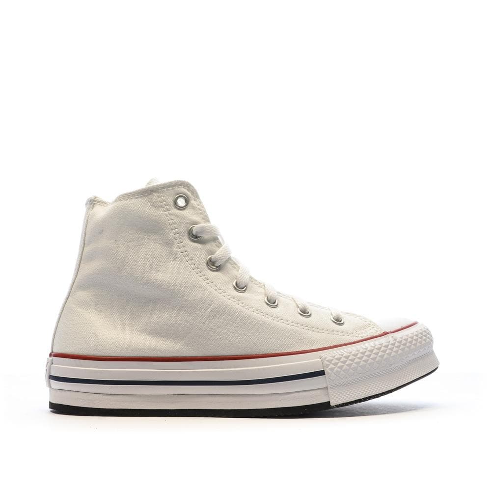 Baskets Blanches à Plateforme Femme Converse All Star High 2