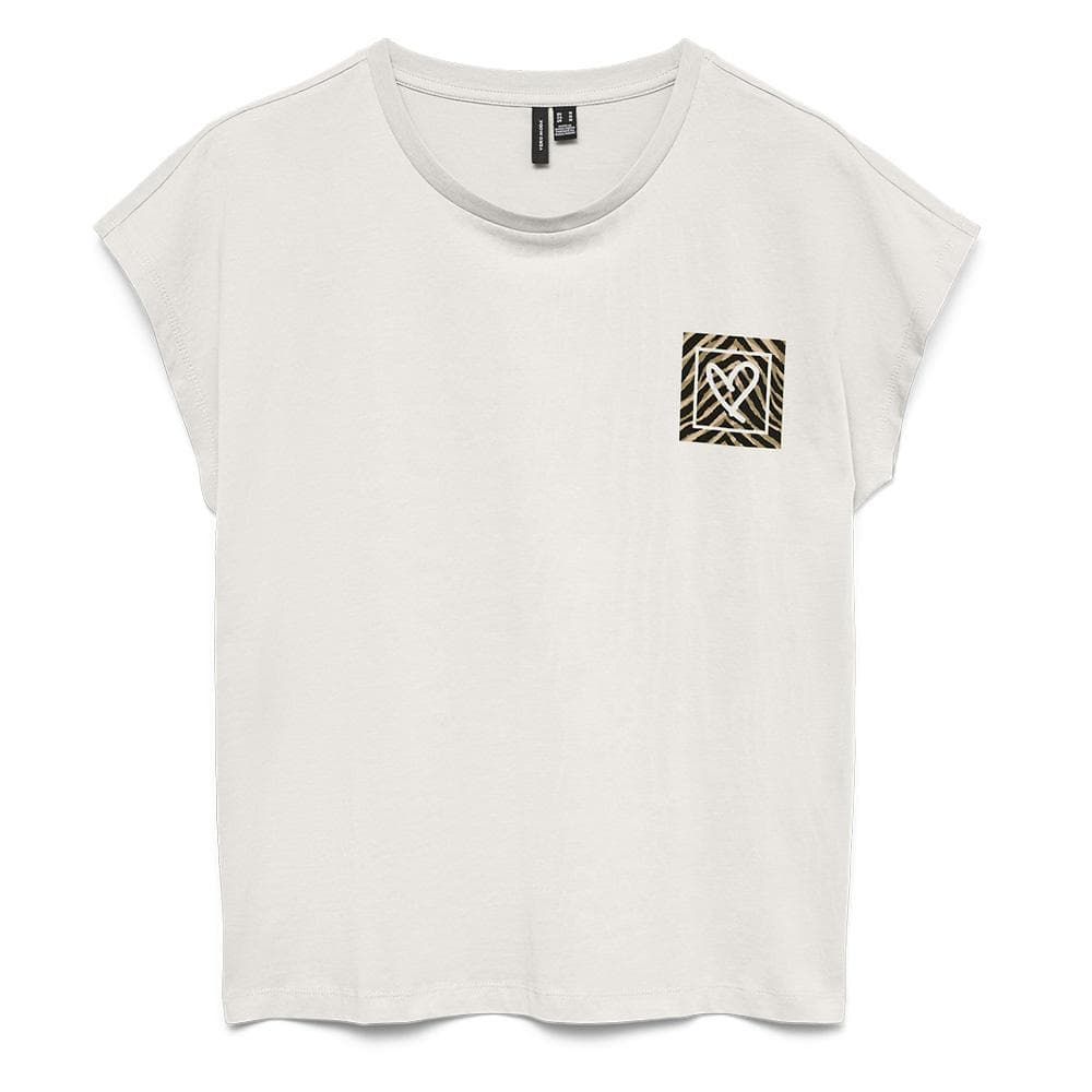 T-Shirt Blanc Femme Vero Moda Tina 1