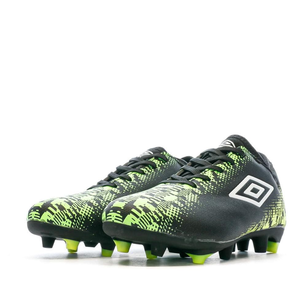 Chaussures football Noir/Jaune Garçon Umbro Form Net 6