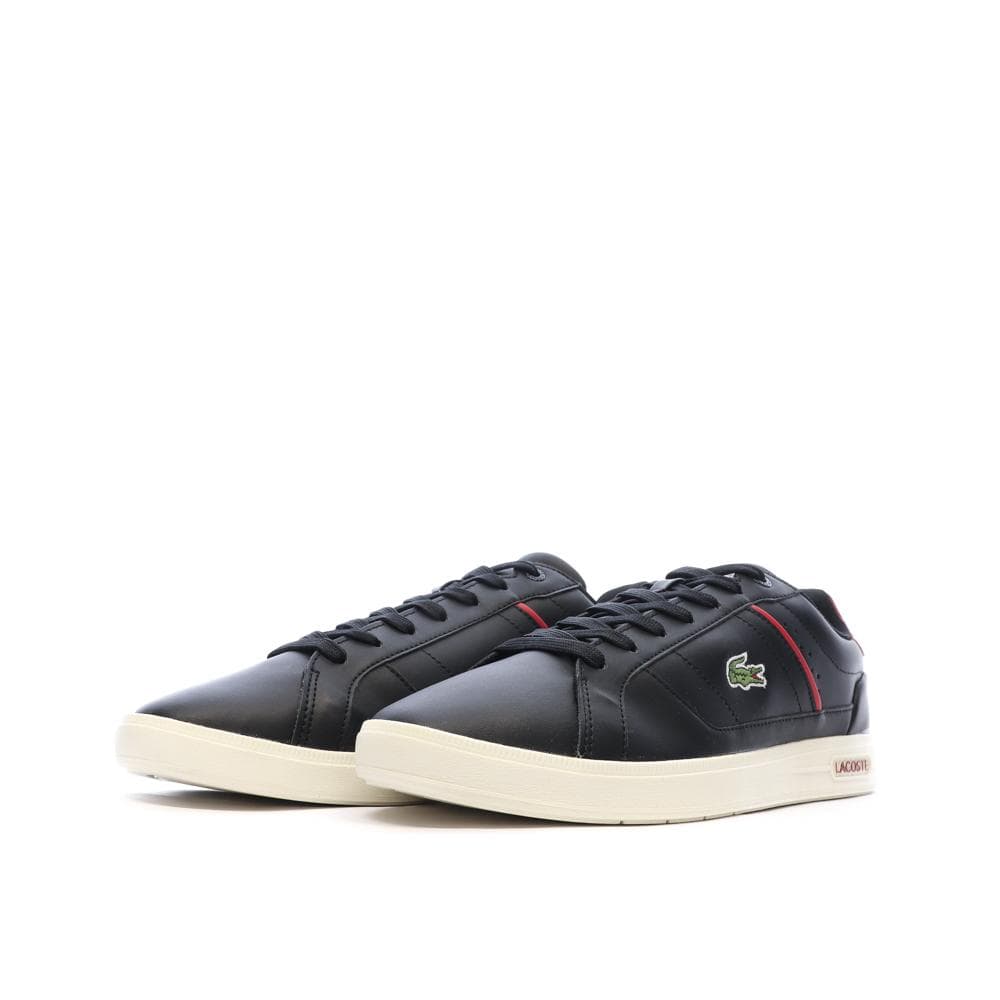 Baskets Noires/Rouges Homme Lacoste Court 6