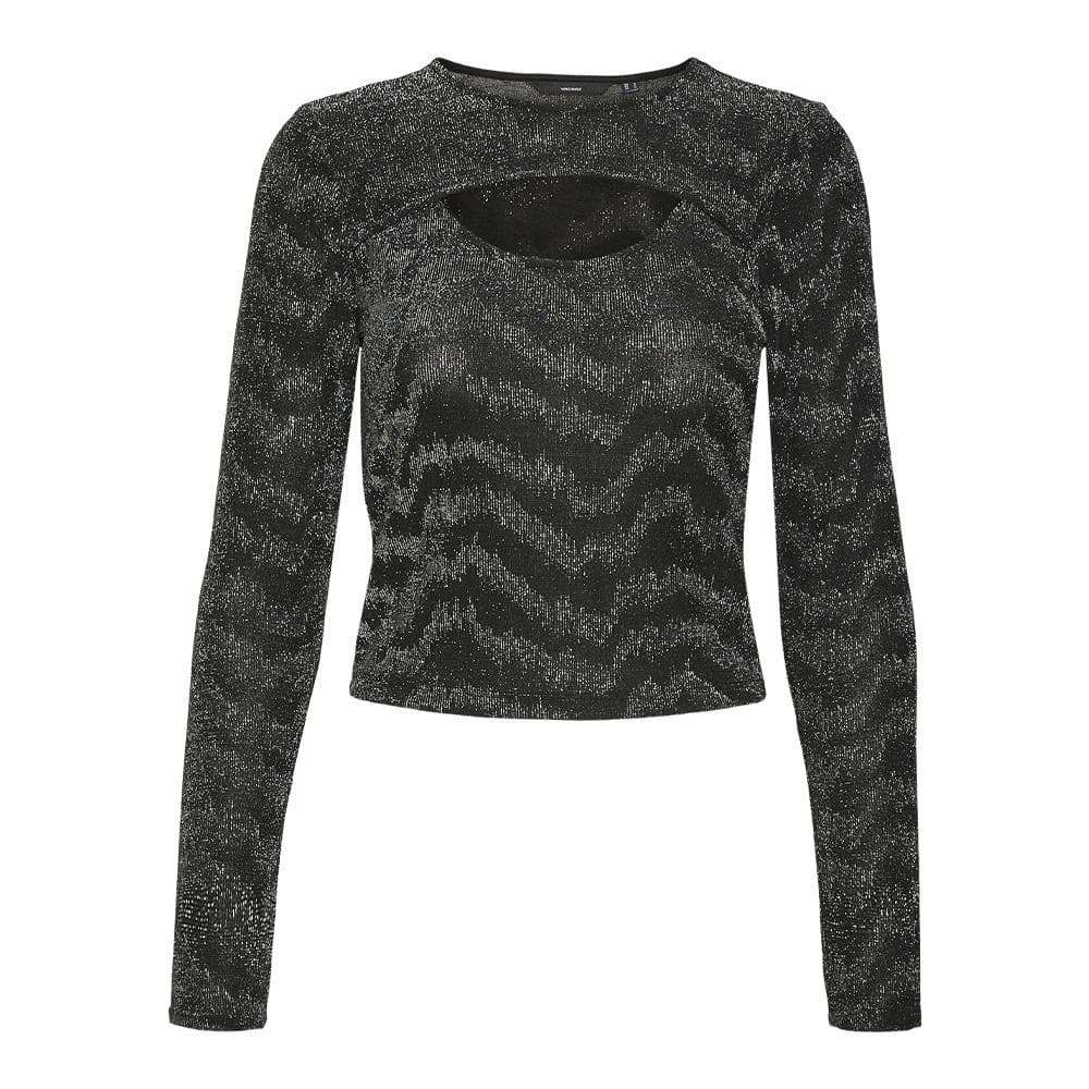 T-Shirt Manches Longues Noir Femme Vero Moda Lucy 1