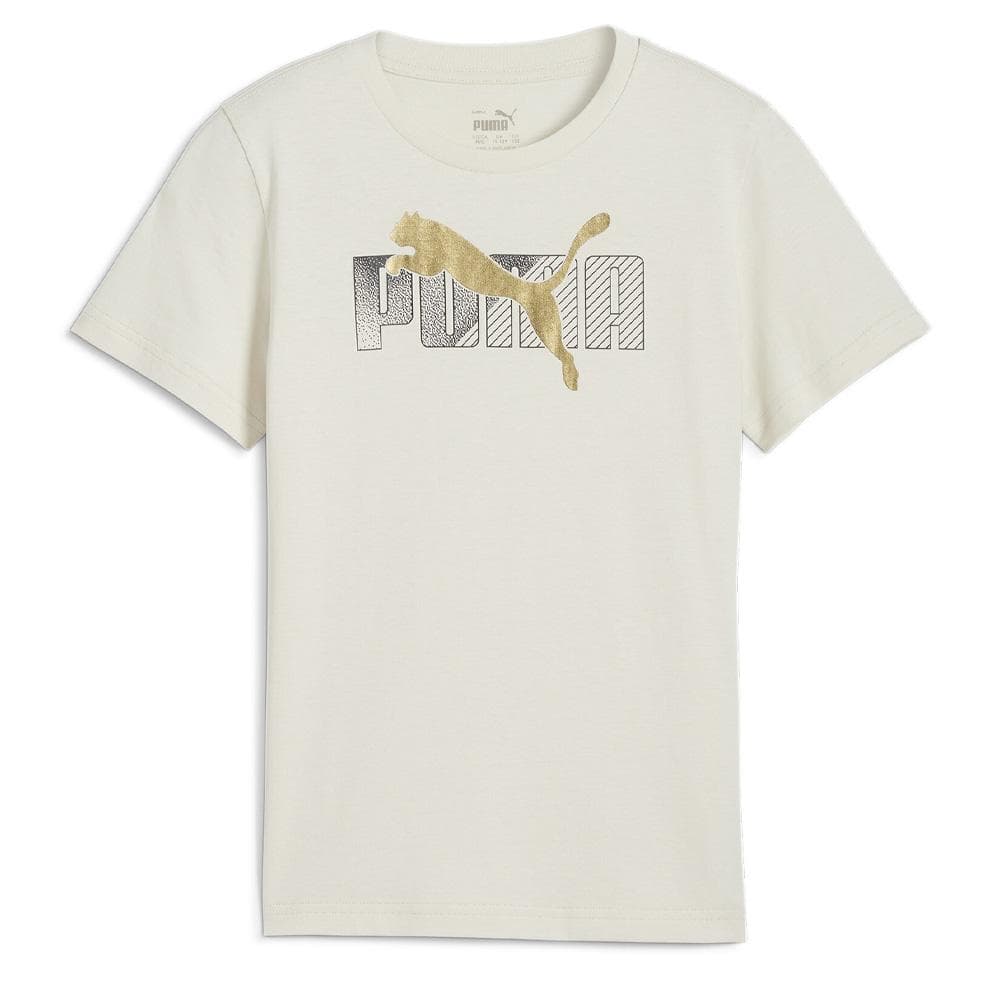 T-Shirt Blanc Garçon Puma Holiday 1