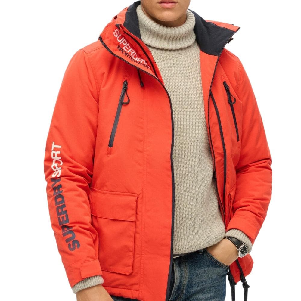 Manteaux Orange Homme Superdry Hooded Ultimate Windbreaker 1