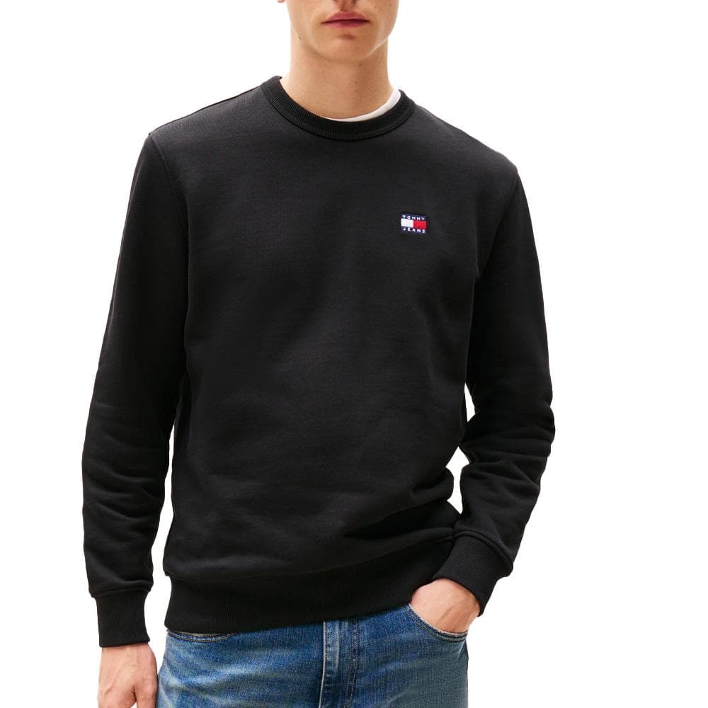 Sweat Noir Homme Tommy Hilfiger Tjm Reg Badge 1