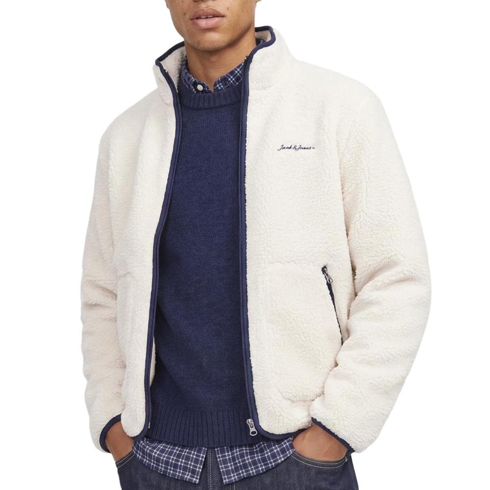 Veste Polaire Sherpa Écru Homme Jack & Jones Teddy 1