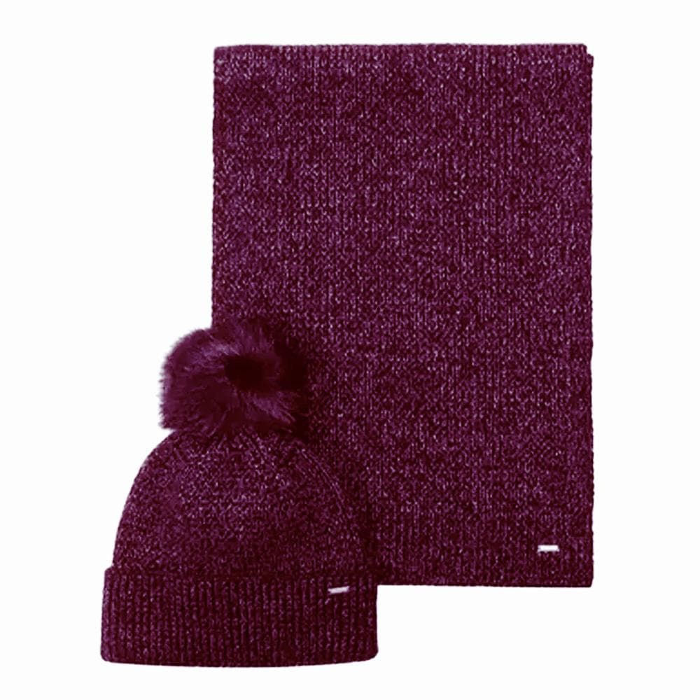 Coffret Bonnet + Echarpe Prune Femme Kaporal MELLY 1