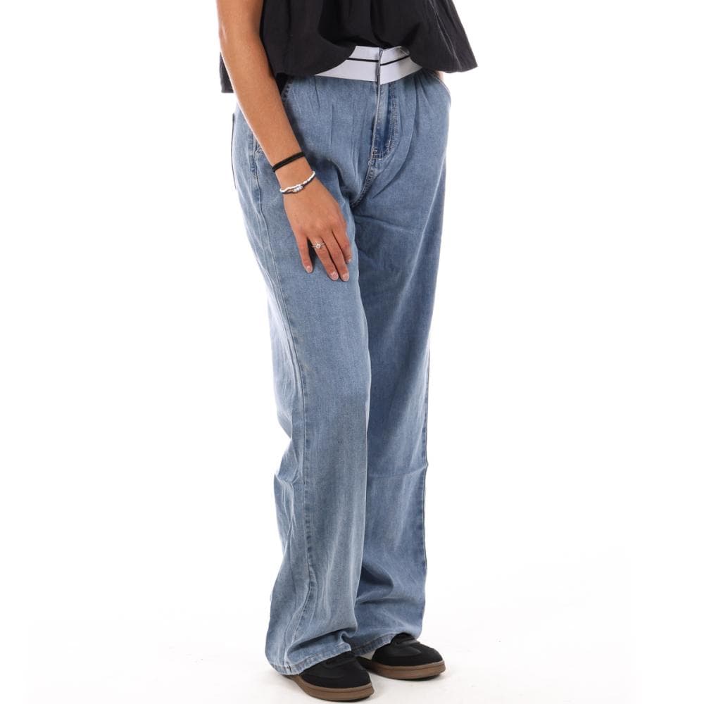 Pantalon Bleu Femme Monday Premium L3214 3