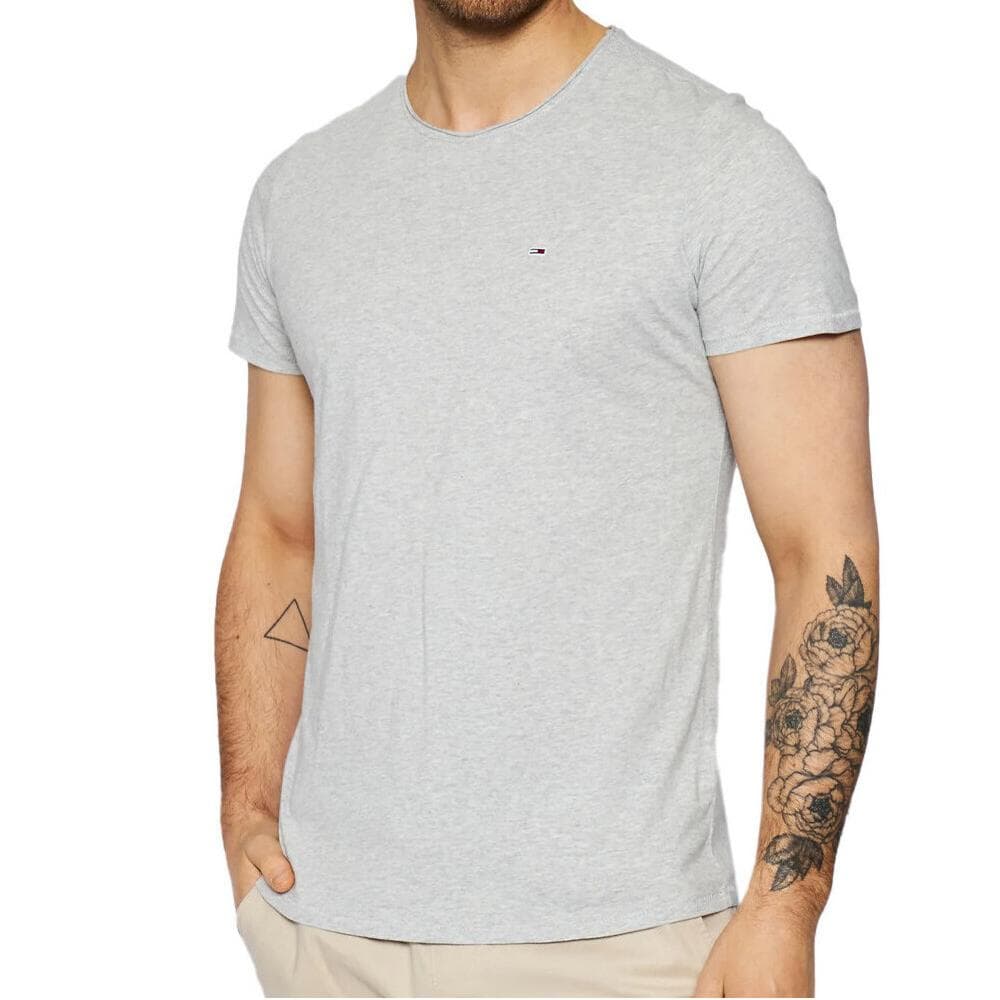 T-shirt Gris Chiné Homme Tommy Hilfiger Slim Jaspe 1