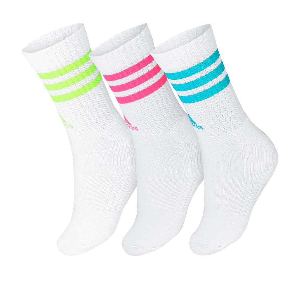 X3 Paires de Chaussettes Blanc/Rose Homme Adidas IJ8254 2