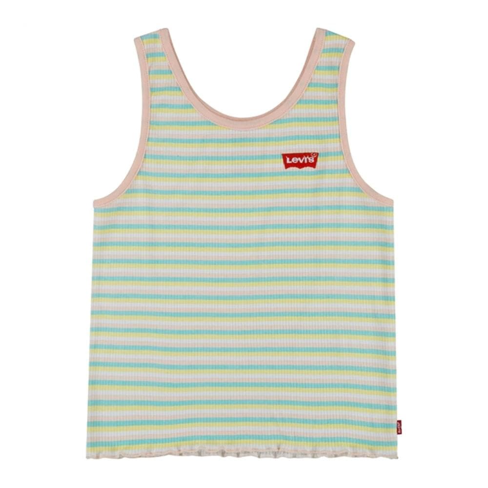 T-shirt Blanc/Jaune/Bleu Fille Levi's 3EE538 1