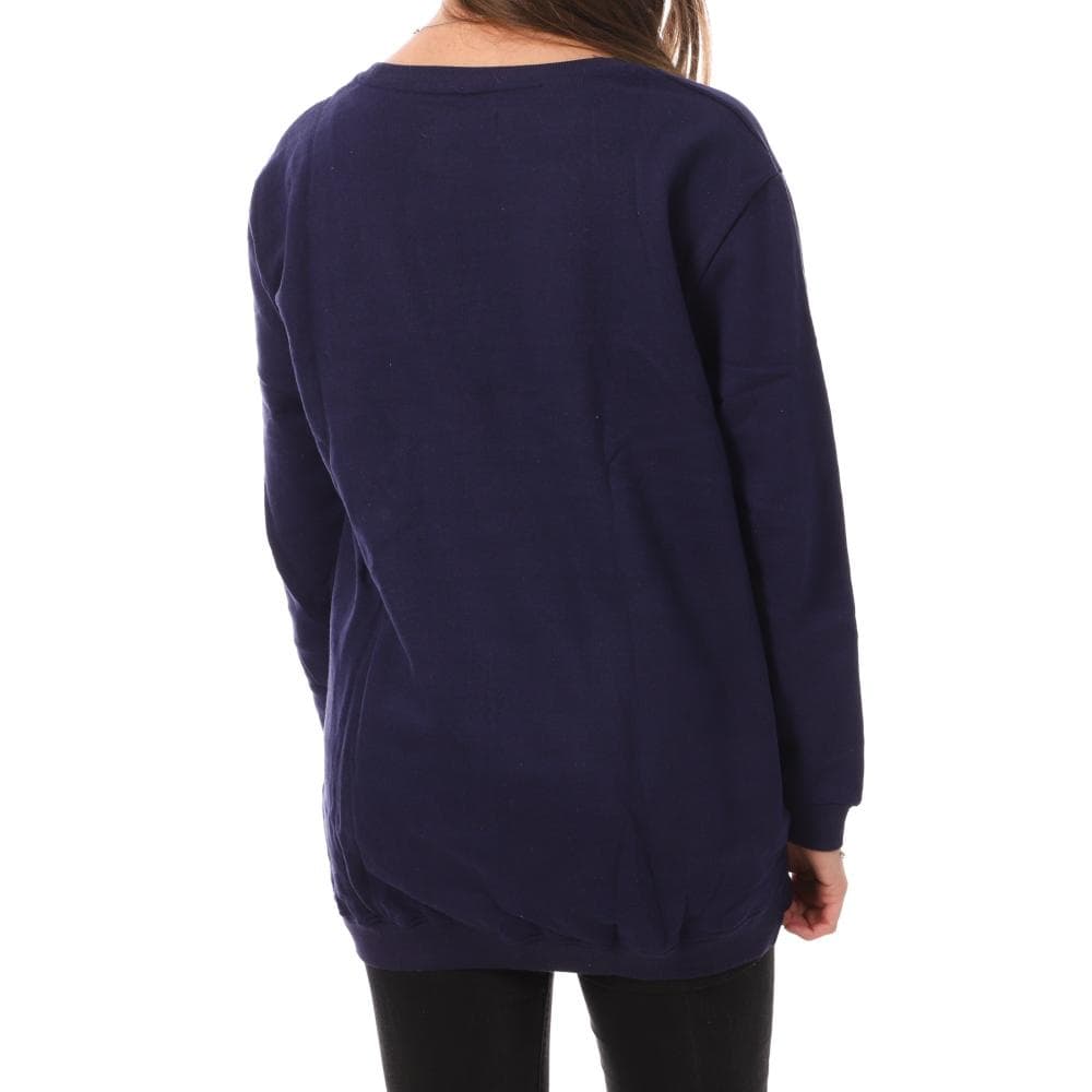 Sweat Long Marine Femme American College YR656 2